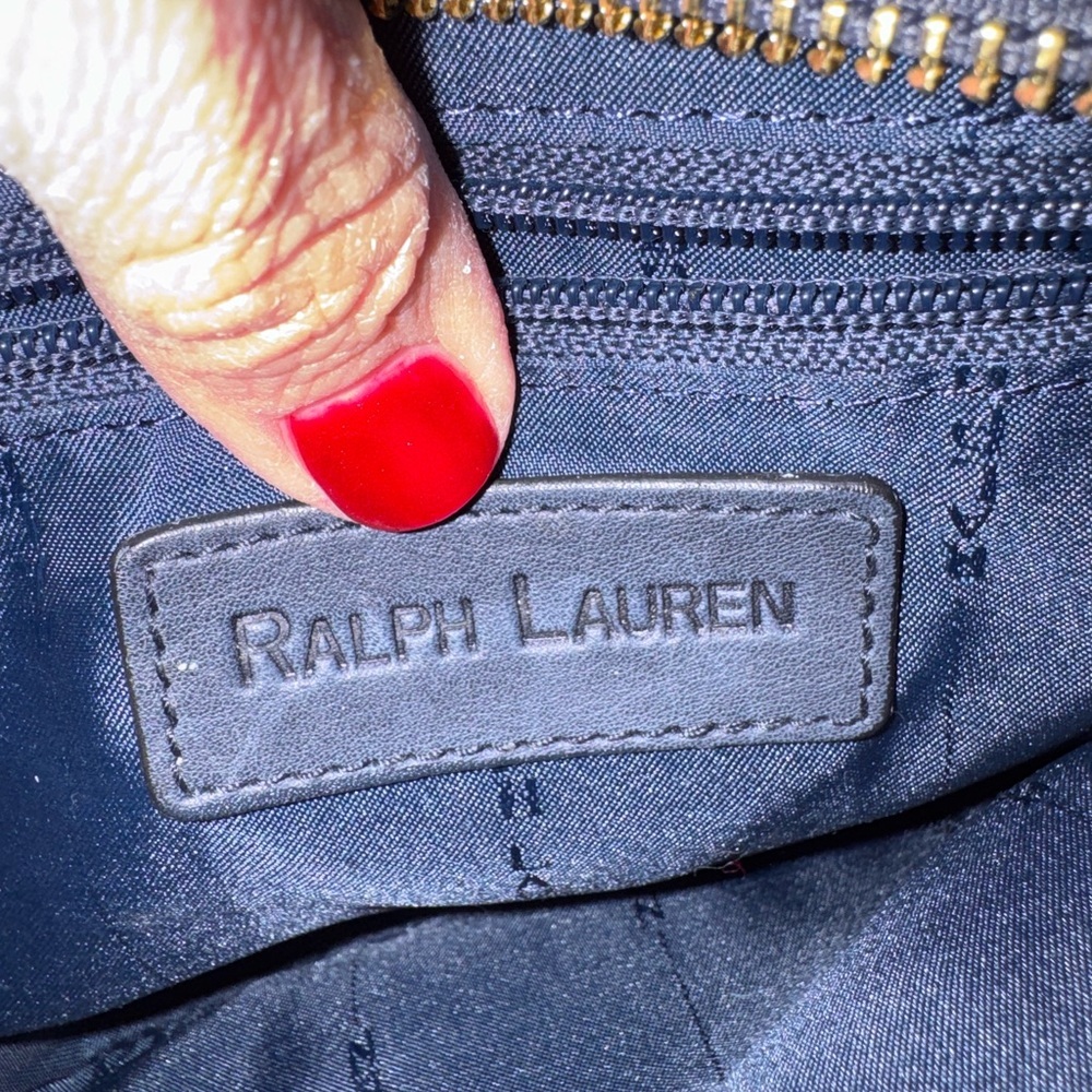 💥SALE Ralph Lauren Navy Crossbody Bag - Picture 7 of 14